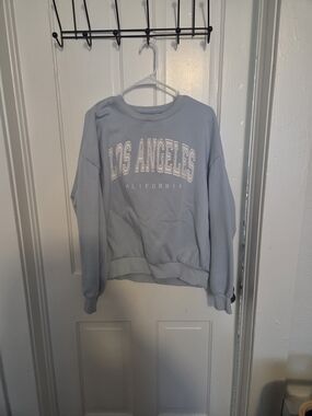 Los Angeles Graphic Crewneck Sweatshirt - Light Blue